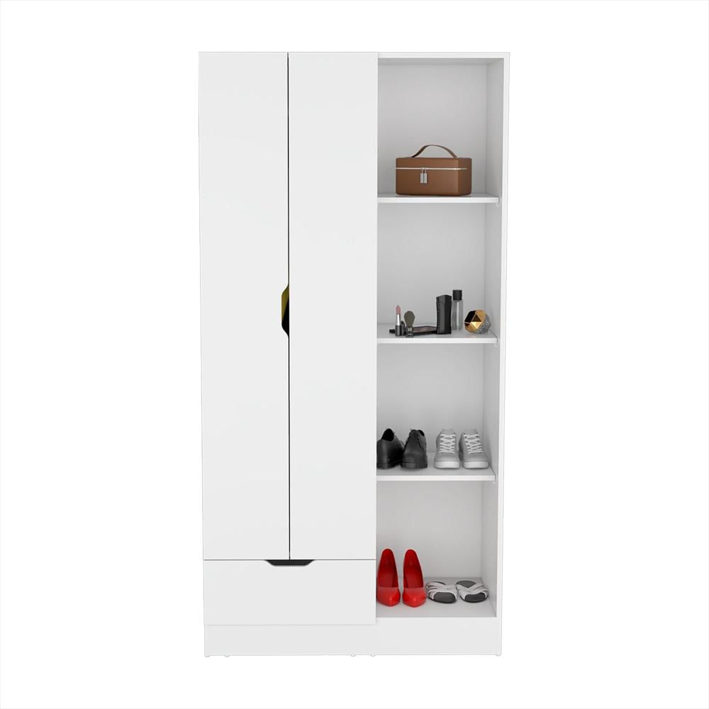 Closet Éclat Blanco 90 Cm Con Dos Puertas Y Un Cajón img #3