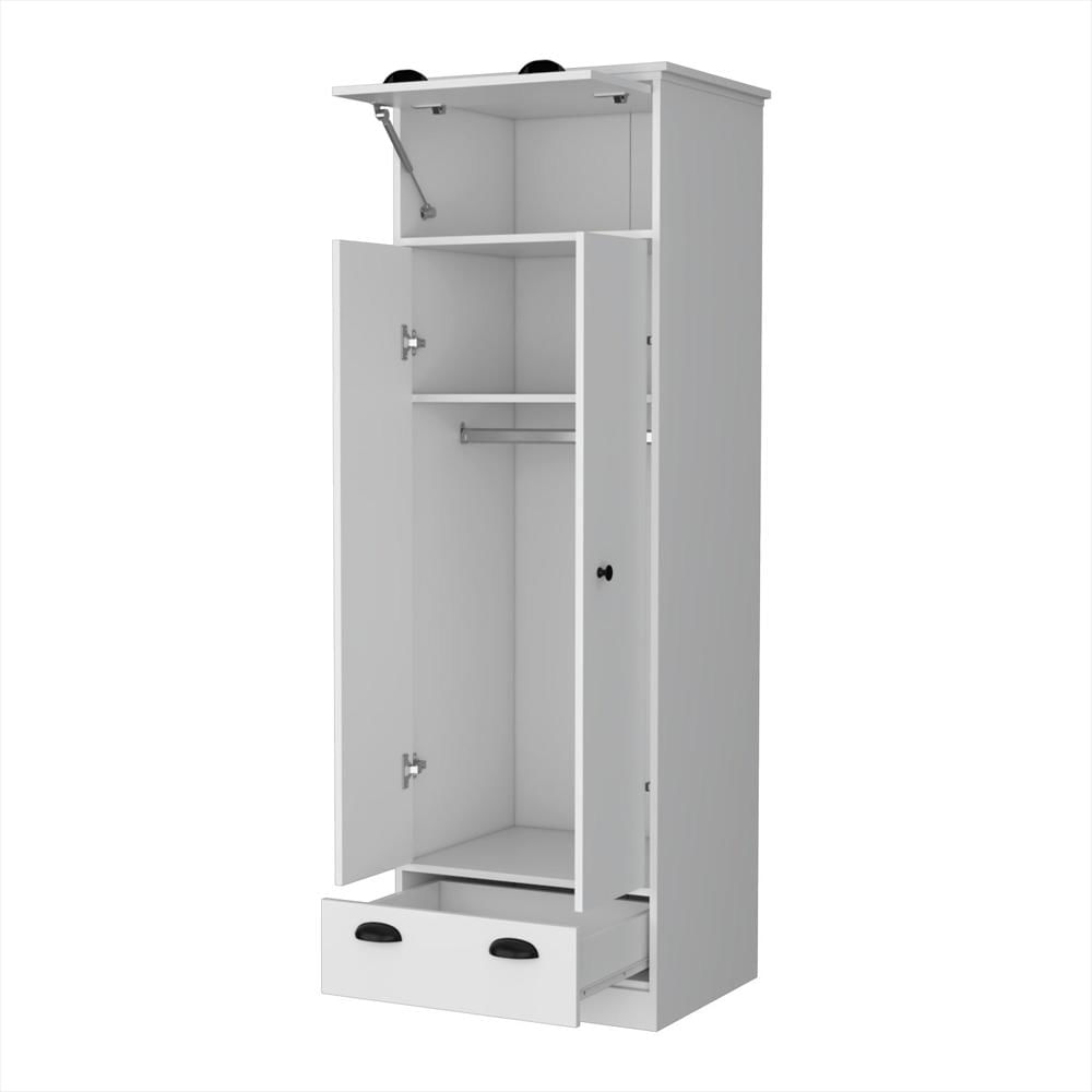 Closet Blanco 59X179cm Con 2 Cajones Con 1 Entrepaños img #2