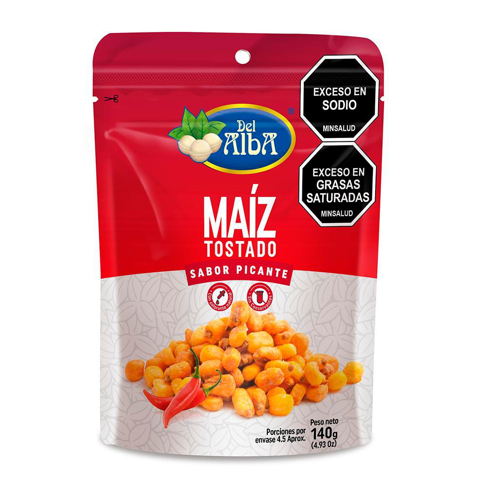 Maíz DEL ALBA tostado picante (140  gr) img #1