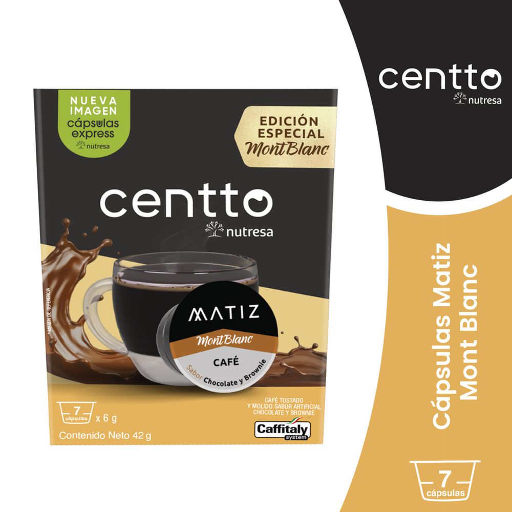 Cápsulas de café CENTTO NUTRESA tentación (42  gr) img #1