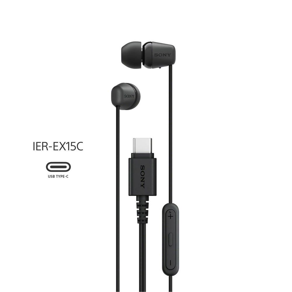 Audifonos Alámbricos SONY In Ear IEREX15C/B NEGRO img #1