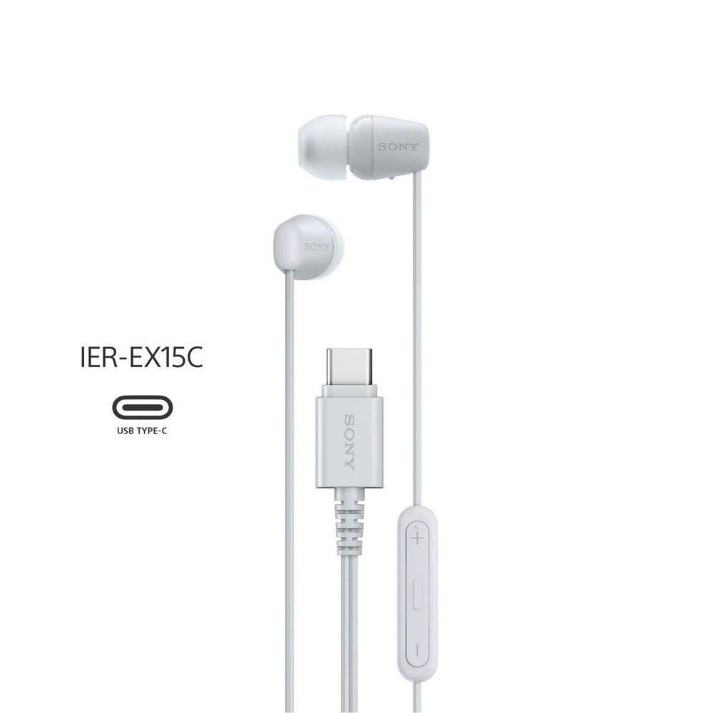 Audifonos Alámbricos SONY In Ear IEREX15C/W BLANCO img #1