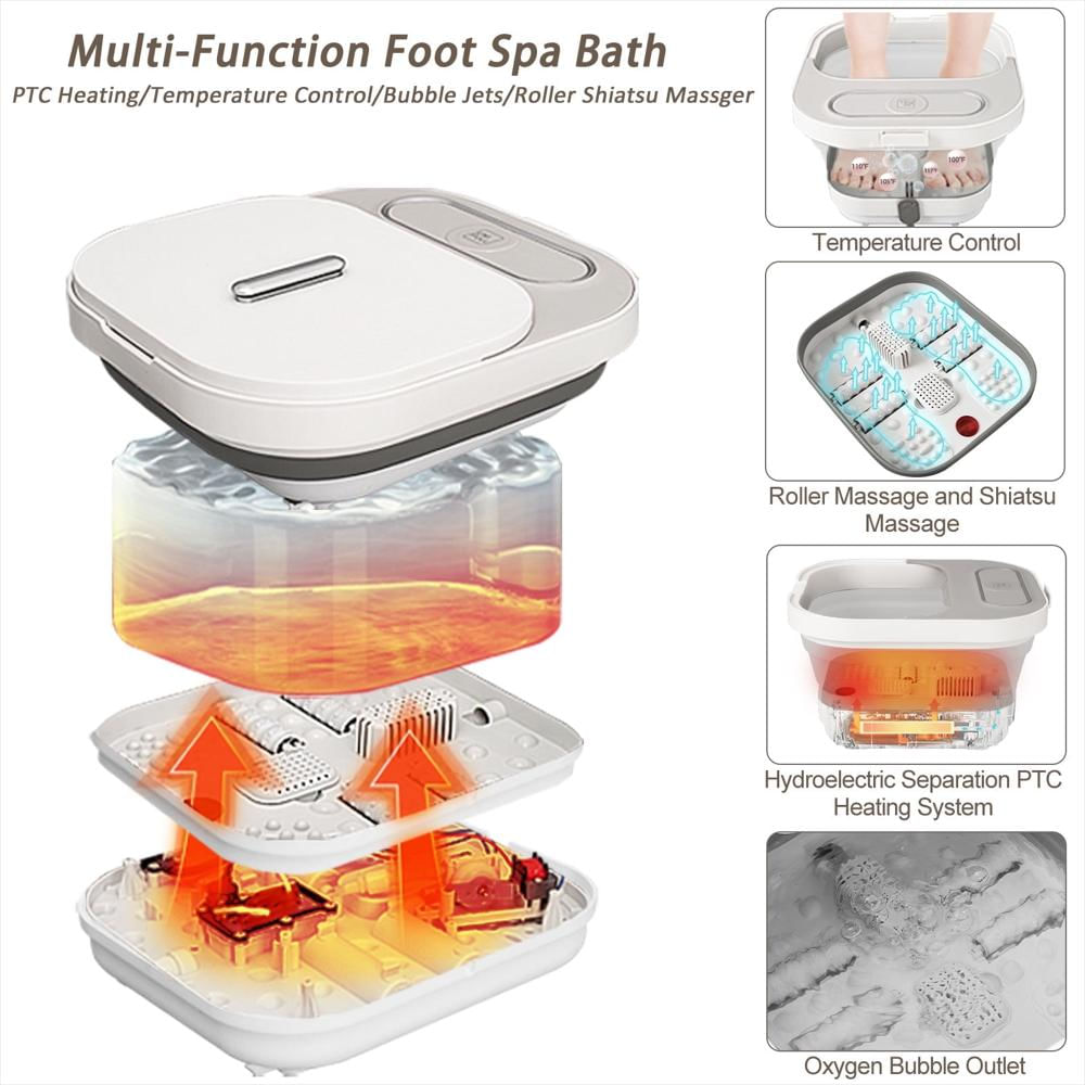 Spa Plegable Para Pies Unifull Con Calor Masaje Y Control Remoto img #2
