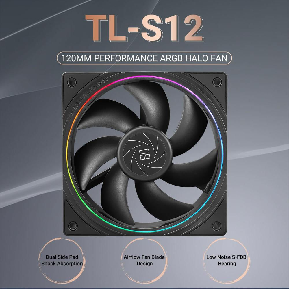 Ventilador Thermalright 12 Cm Pwm Efecto Argb 1500 Rpm Refrigeración Pc img #2