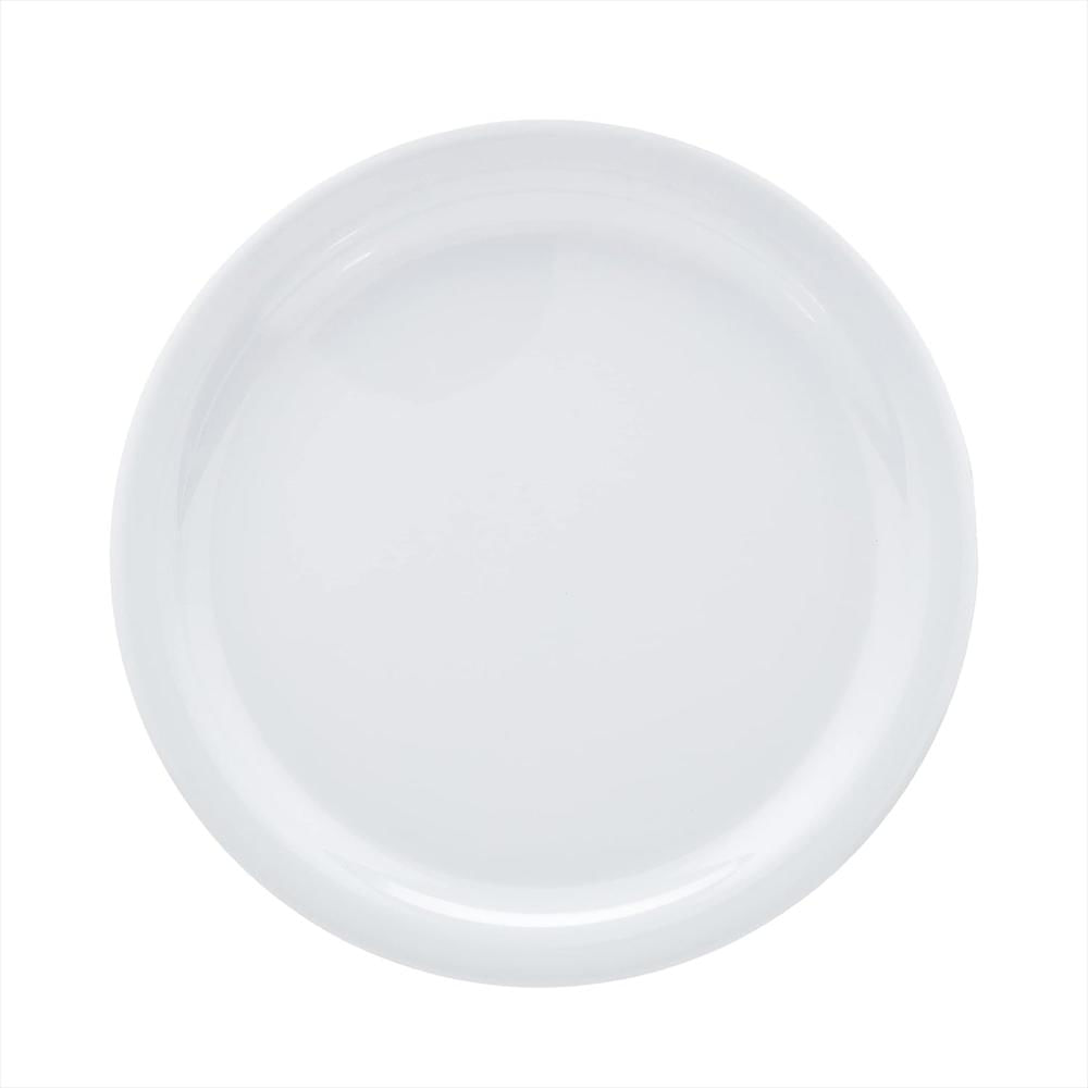 Plato De Melamina Amazon Basics 9 Pulgadas Resistente A Manchas Juego De 6 Piezas Blanco img #3