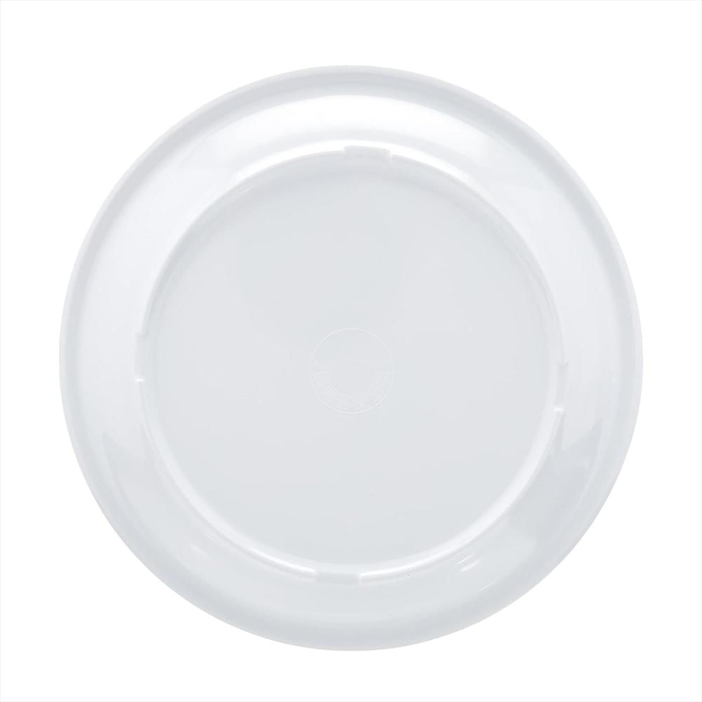 Plato De Melamina Amazon Basics 9 Pulgadas Resistente A Manchas Juego De 6 Piezas Blanco img #4