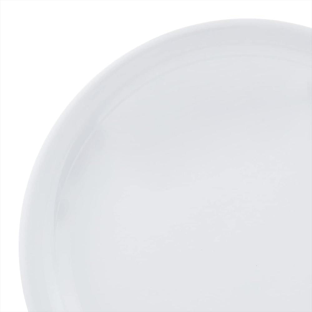 Plato De Melamina Amazon Basics 9 Pulgadas Resistente A Manchas Juego De 6 Piezas Blanco img #5
