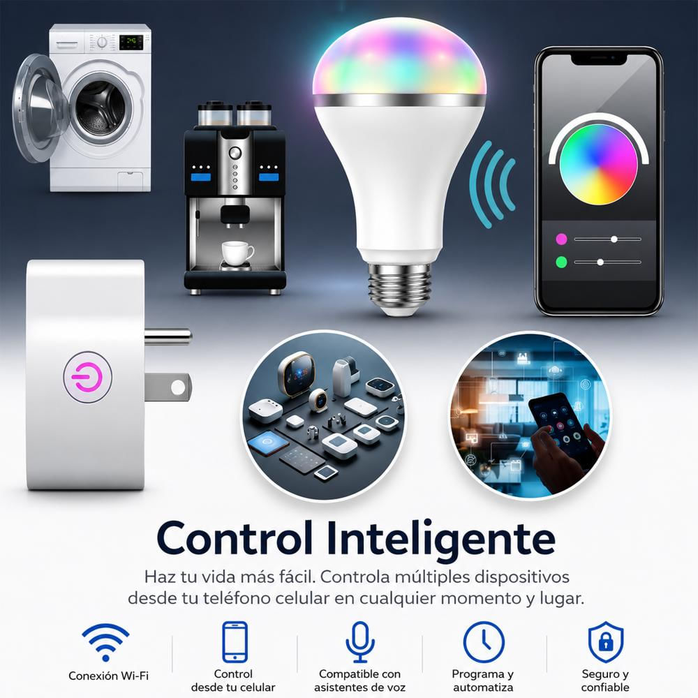 Enchufe Inteligente Rgb Toma Wifi Smart Echo Alexa Google Y Siri img #3