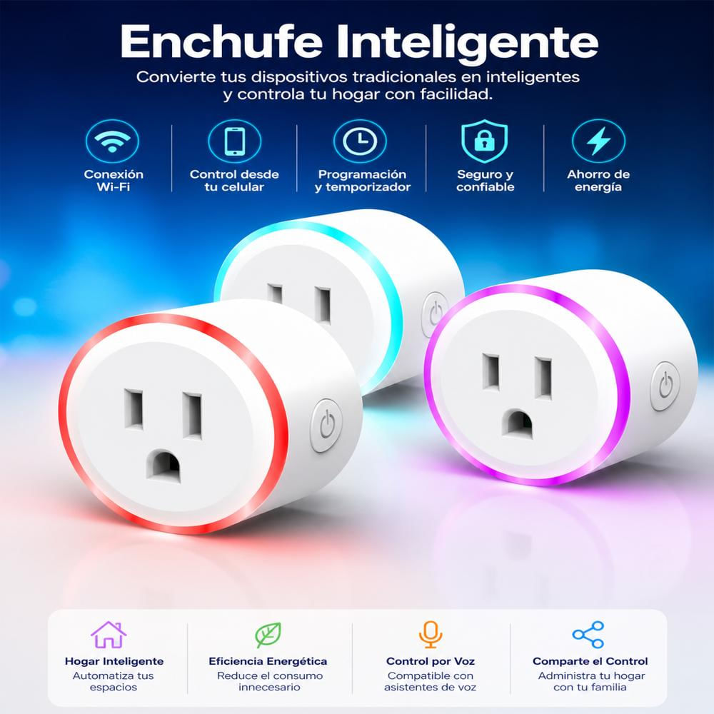 Enchufe Inteligente Rgb Toma Wifi Smart Echo Alexa Google Y Siri img #5