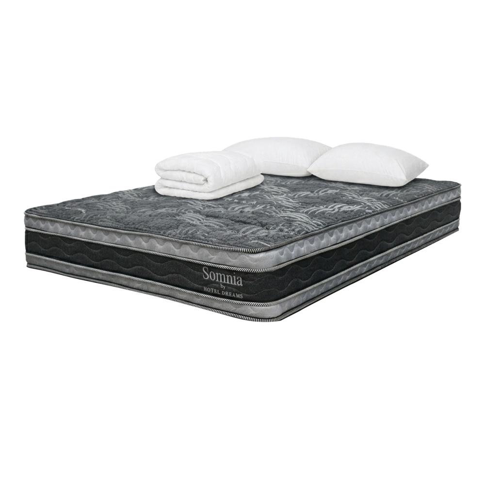 Combo Colchón Hotel Dreams Somnia Doble 140X190 Cm + Protector De Colchon + 2 Almohada img #1