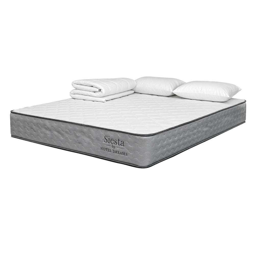 Combo Colchón Hotel Dreams Siesta Doble 140X190 Cm + Protector De Colchon + 2 Almohada img #1