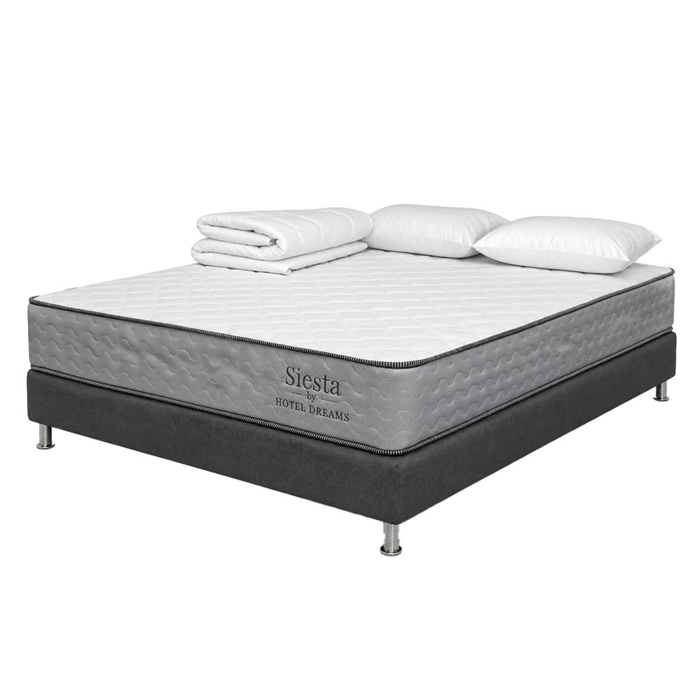Combo Colchón Hotel Dreams Siesta King 200X200 Cm+ Basecama + Protector De Colchon + 2 Almohada img #1