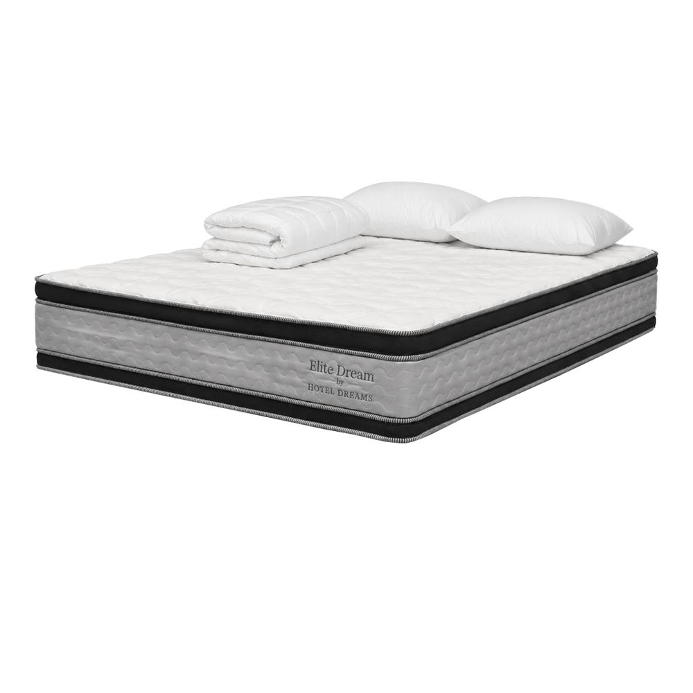 Combo Colchón Hotel Dreams Elite Dreams Doble 140X190 Cm + Protector De Colchon + 2 Almohada img #1