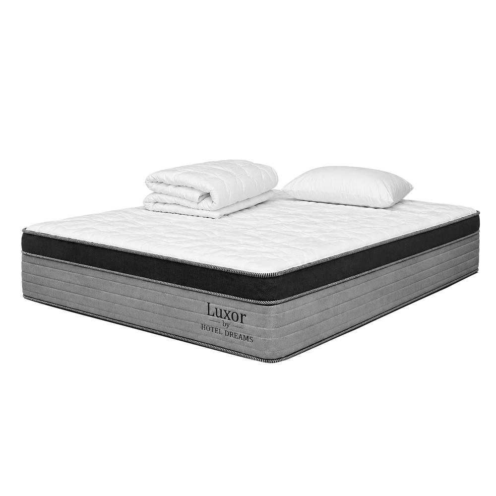 Combo Colchón Hotel Dreams Luxor Pocket Semidoble 120X190 Cm + Protector De Colchon + 1 Almohada img #1