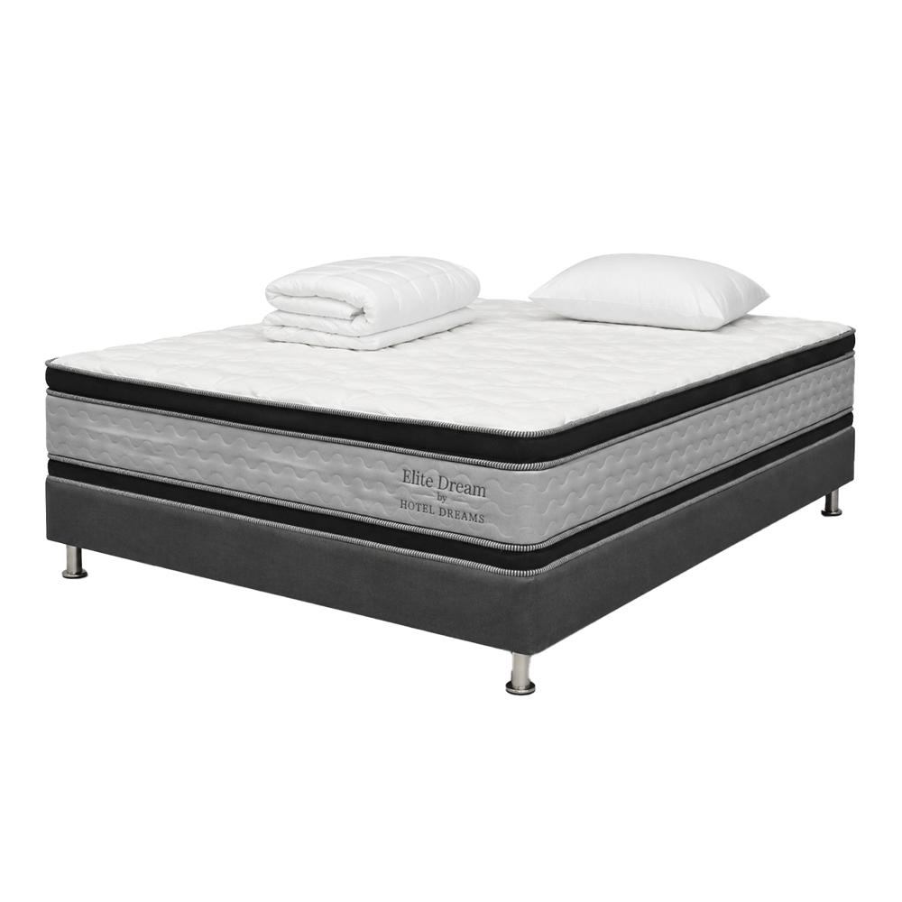 Combo Colchón Hotel Dreams Elite Dreams Sencillo 100X190 Cm + Basecama + Protector De Colchon + 1 Almohada img #1