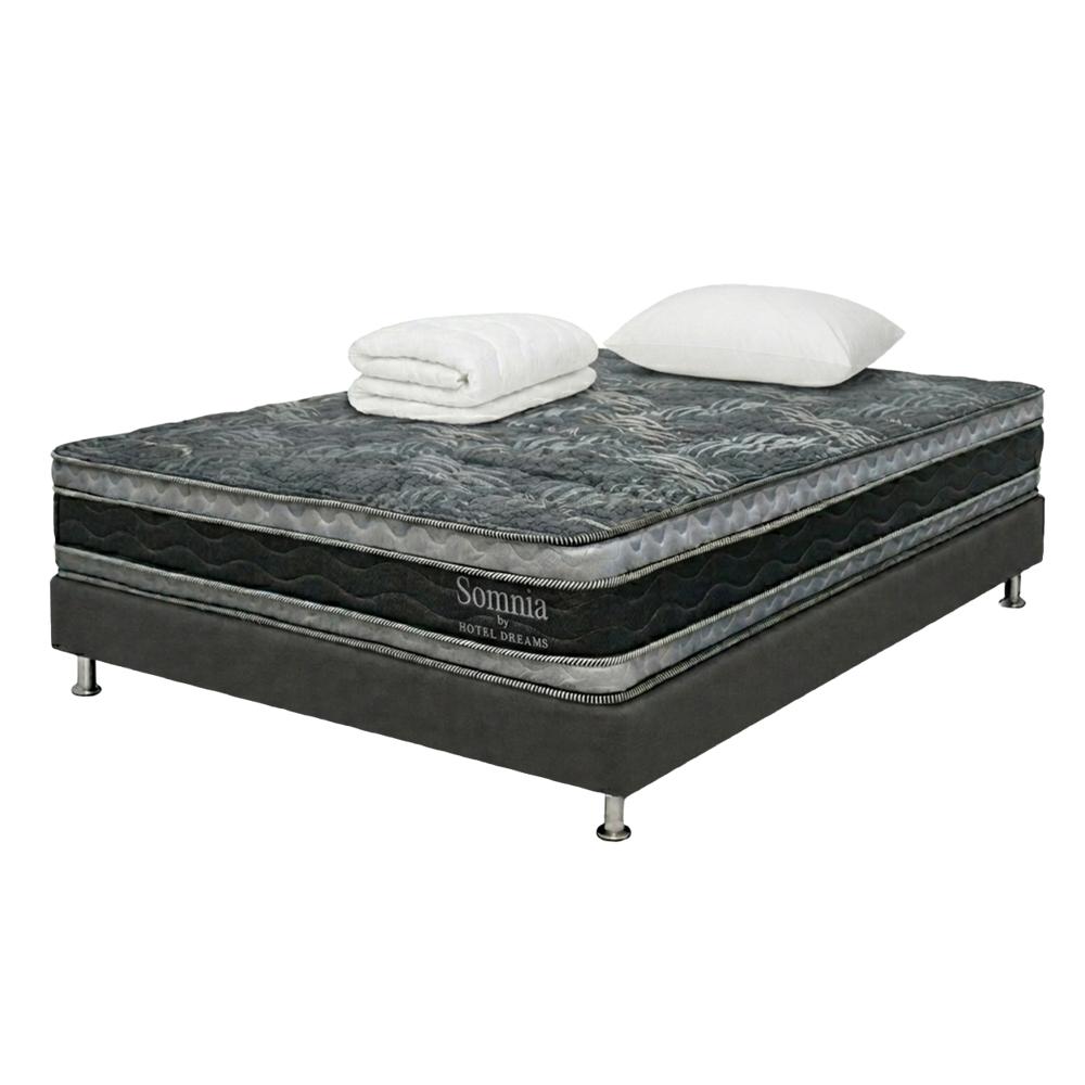 Combo Colchón Hotel Dreams Somnia Semidoble 120X190 Cm + Basecama +Protector De Colchon + 1 Almohada img #1