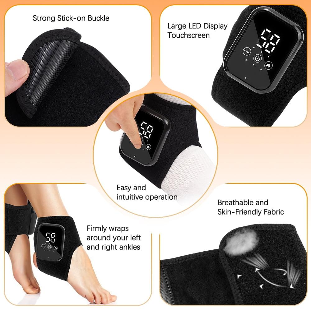 Masajeador Inalámbrico Para Tobillo Con Calor Y Batería 2000 Mah img #4