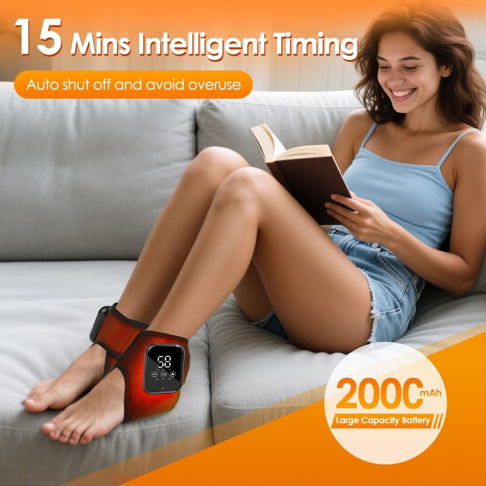 Masajeador Inalámbrico Para Tobillo Con Calor Y Batería 2000 Mah img #5
