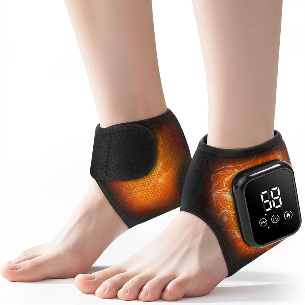 Masajeador Inalámbrico Para Tobillo Con Calor 2 Piezas img #1