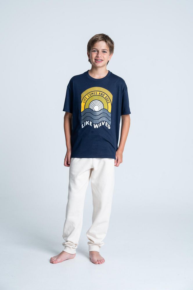 Pijama Corta Larga BRONZINI img #1
