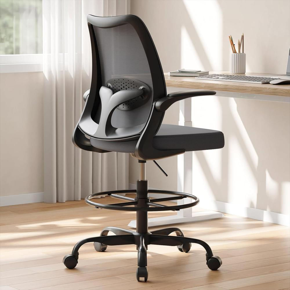 Silla Ergonómica Beryth Con Soporte Lumbar Y Reposapiés Ajustable Malla Transpirable img #2