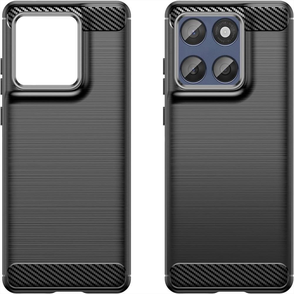 Funda Tipo Carbono + Hidrogel Hd Para Motorola Edge 60 Fusion img #4