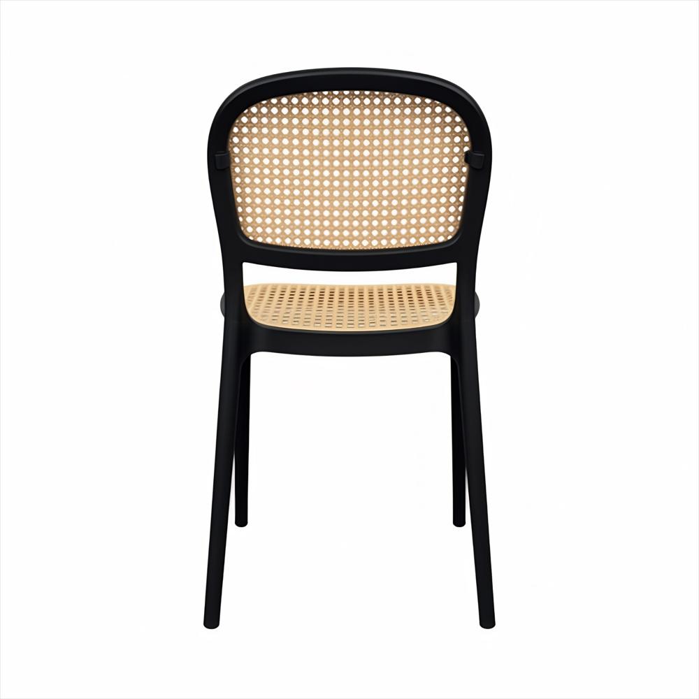 Silla Viena Tipo Mimbre Color Negro img #4