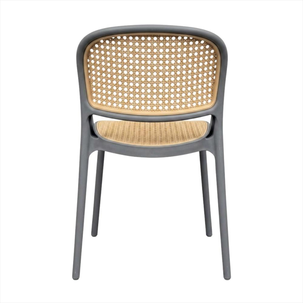 Silla Viena Tipo Mimbre Color Gris img #4