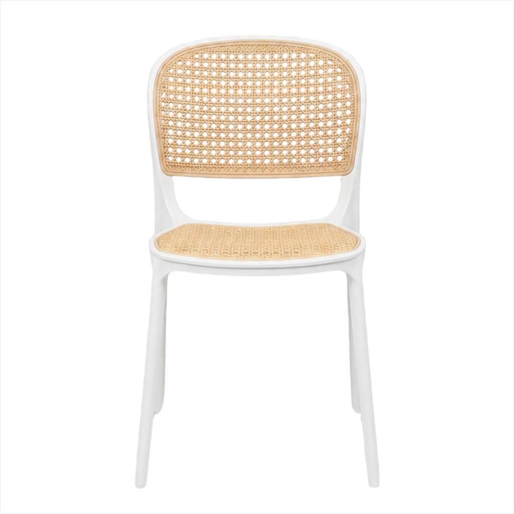 Silla Viena Tipo Mimbre Color Blanco img #1