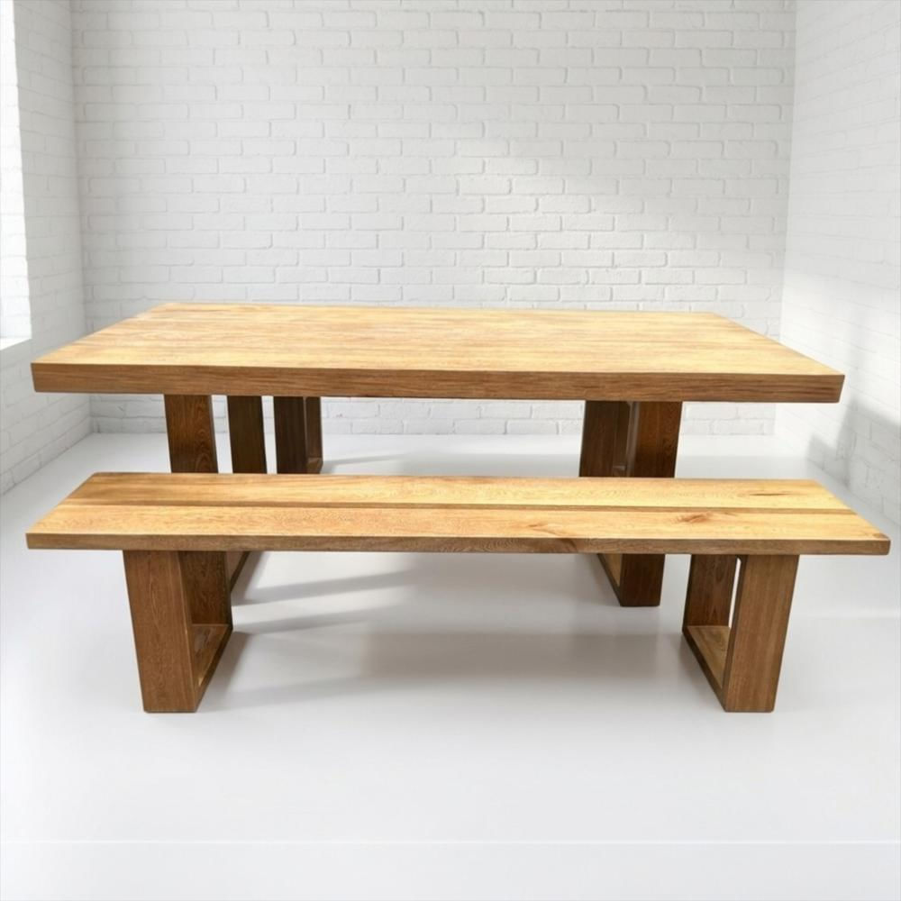 Mesa Comedor Marie 140Cm X 80Cm Roble Macizo img #1