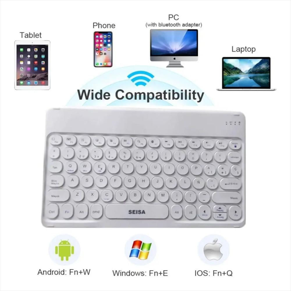 Mini Teclado Inalámbrico Ultra Delgado Bluetooth 3.0 img #3