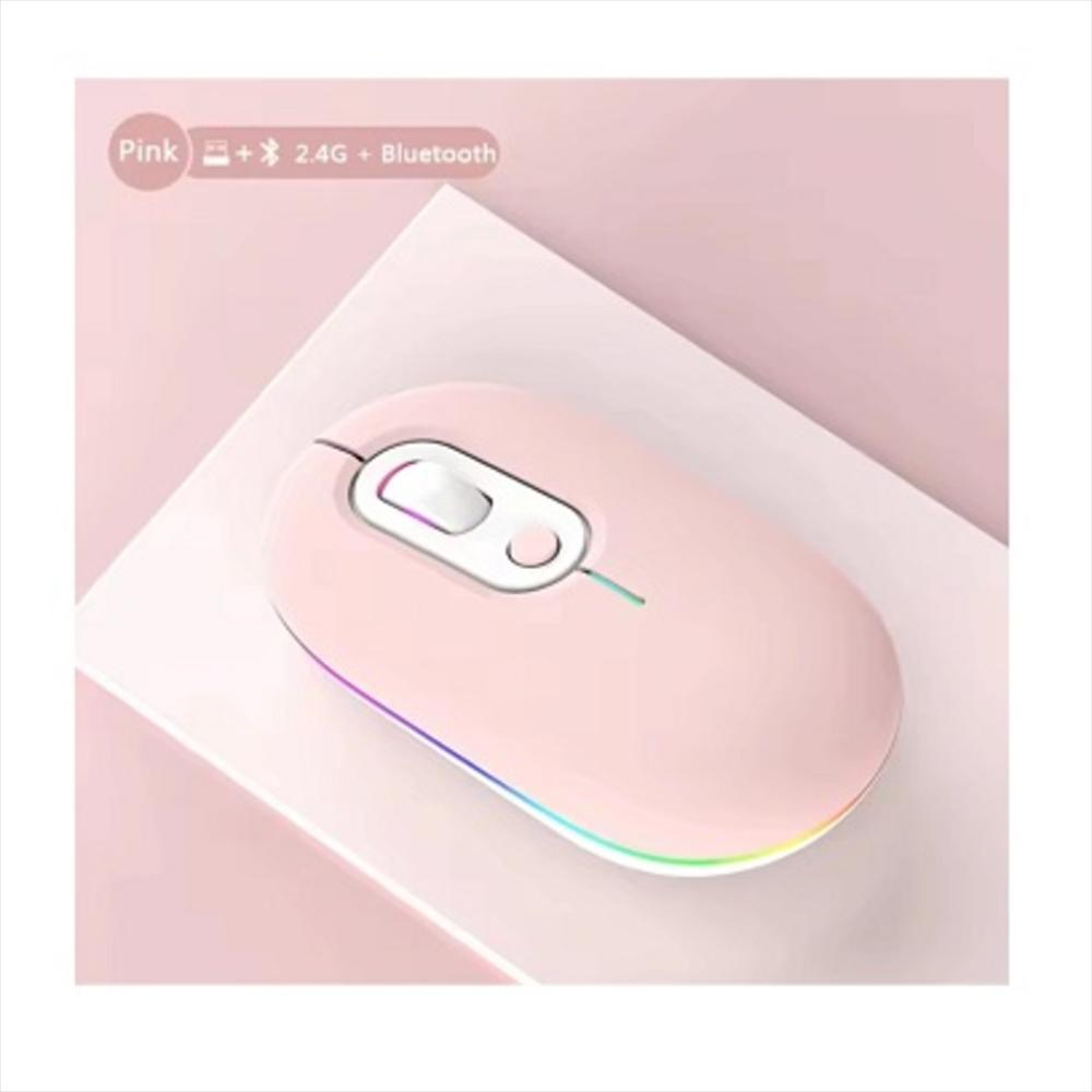 Mouse Inalámbrico 2.4G Y Bluetooth Recargable img #4