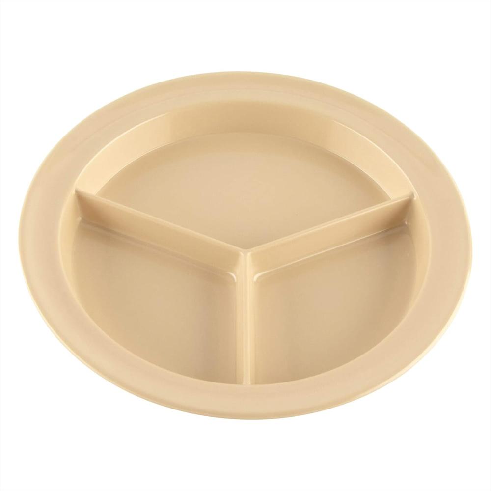 Plato Get Enterprises 9 Melamina 3 Compartimentos Resistente Al Quiebre Pack De 12 img #1