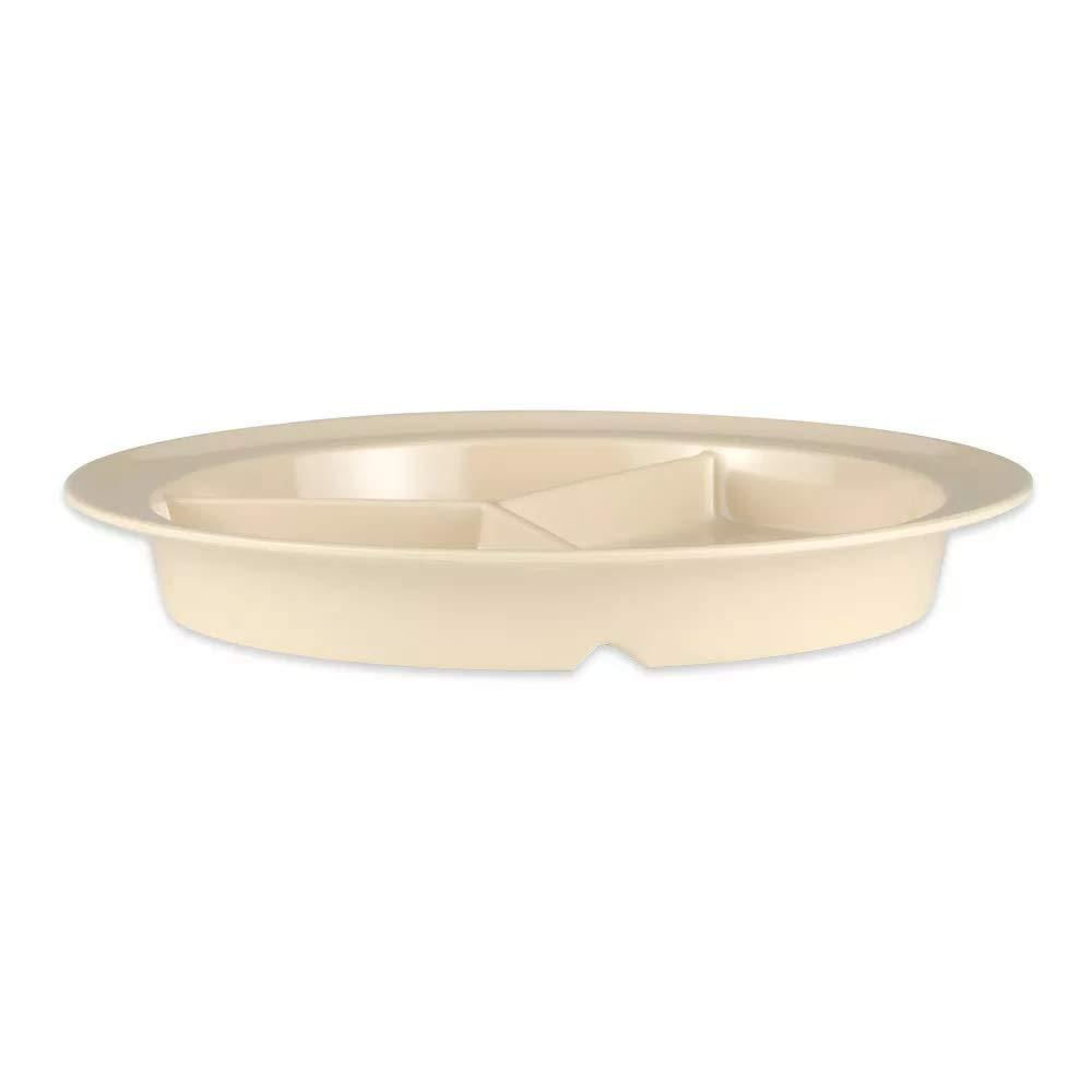 Plato Get Enterprises 9 Melamina 3 Compartimentos Resistente Al Quiebre Pack De 12 img #2