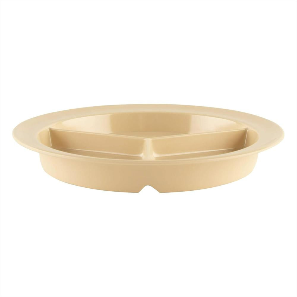 Plato Get Enterprises 9 Melamina 3 Compartimentos Resistente Al Quiebre Pack De 12 img #3