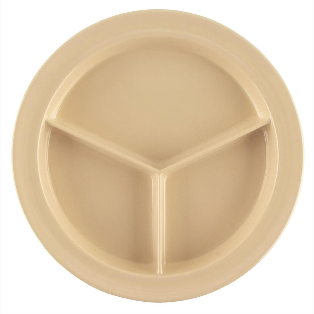 Plato Get Enterprises 9 Melamina 3 Compartimentos Resistente Al Quiebre Pack De 12 img #4