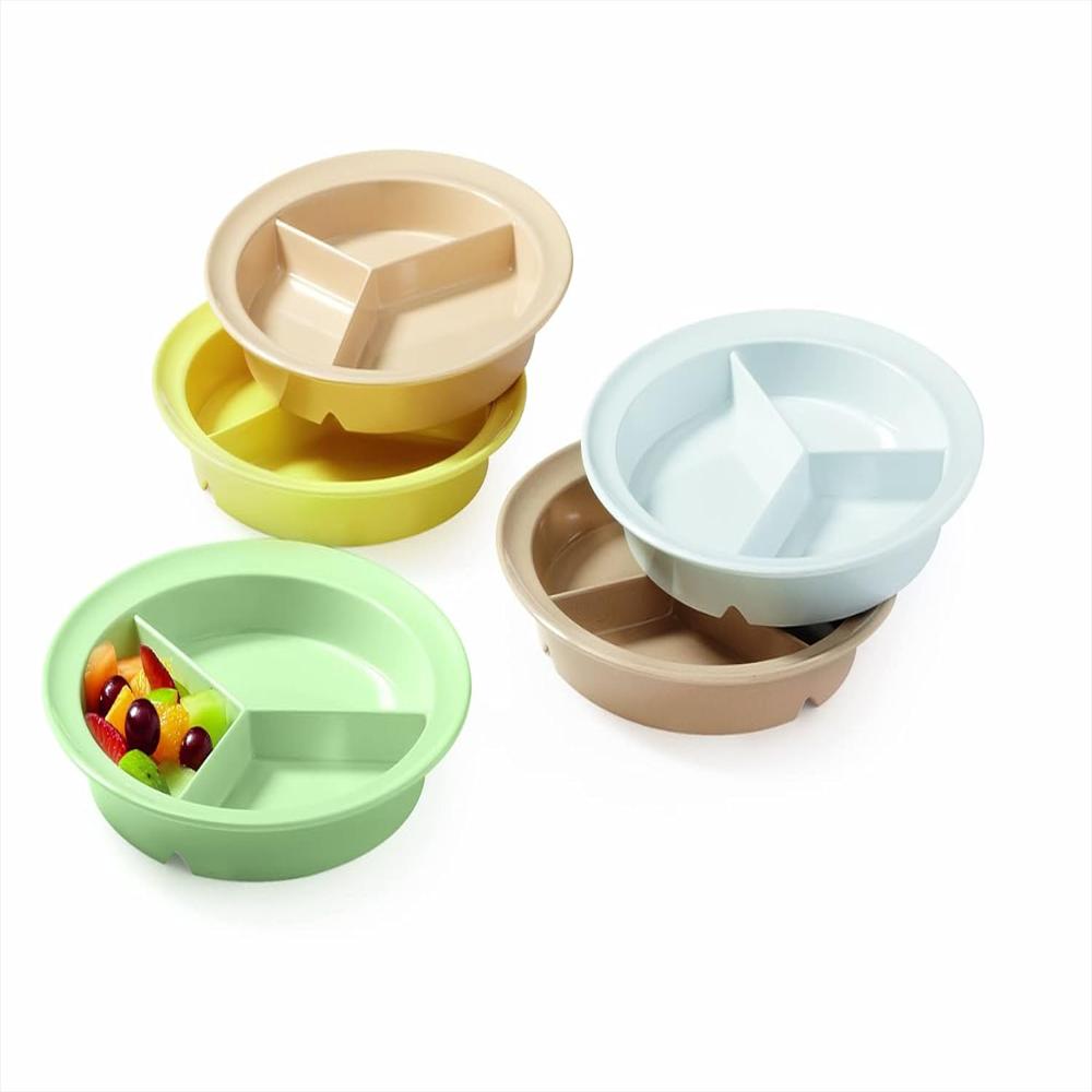 Plato Get Enterprises 9 Melamina 3 Compartimentos Resistente Al Quiebre Pack De 12 img #5