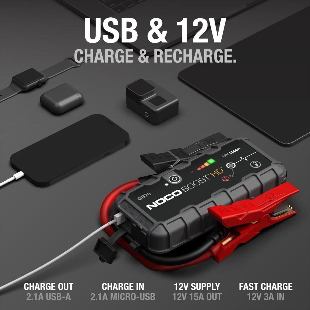 Arrancador Baterías Noco Boost Hd Gb70 2000A 12V img #4