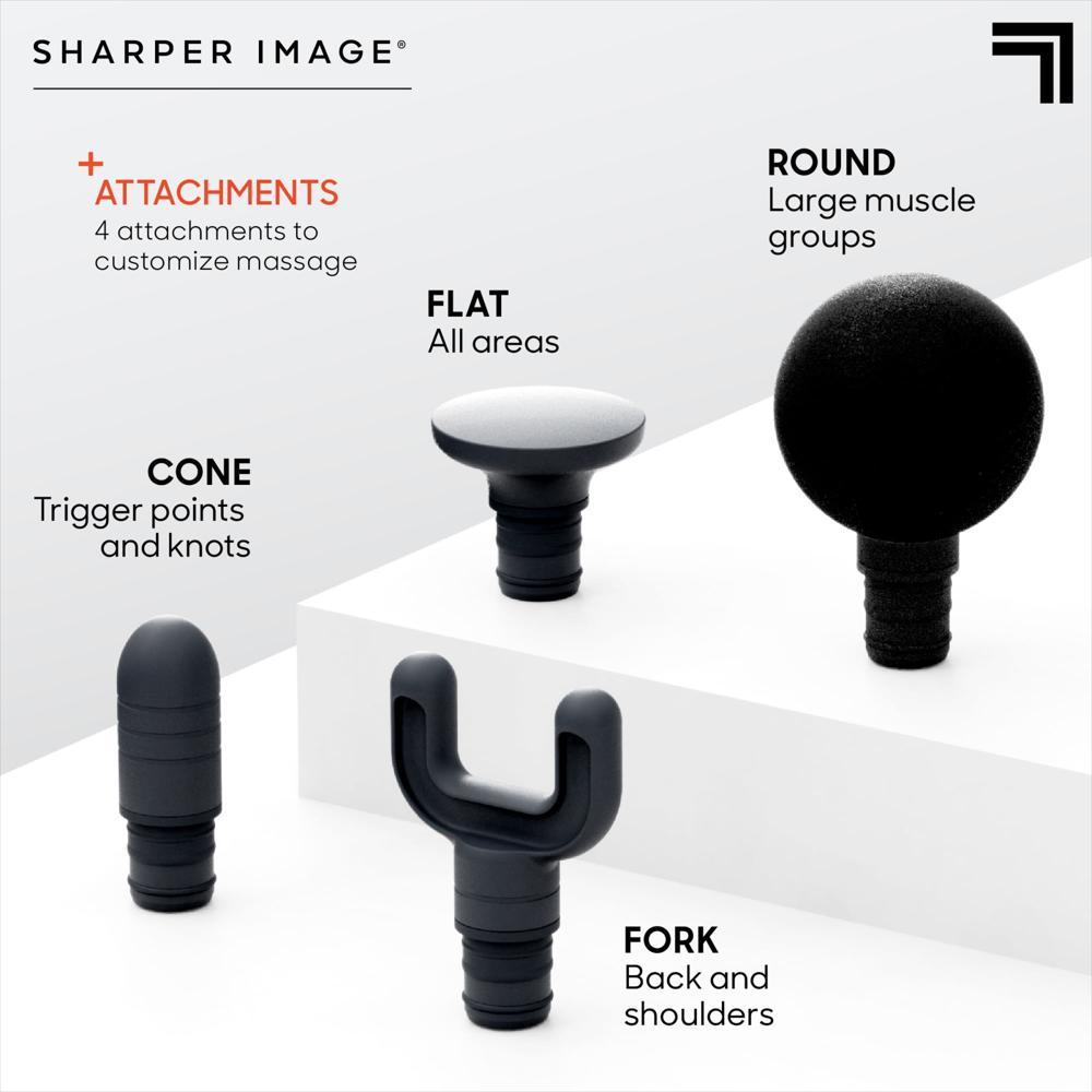 Masajeador Muscular Sharper Image Powerboost Move Con 4 Accesorios img #3
