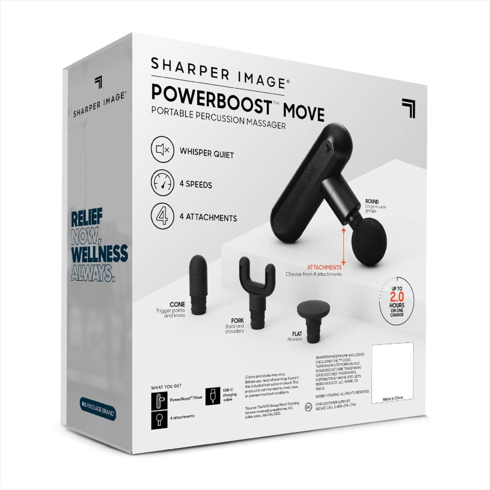 Masajeador Muscular Sharper Image Powerboost Move Con 4 Accesorios img #5