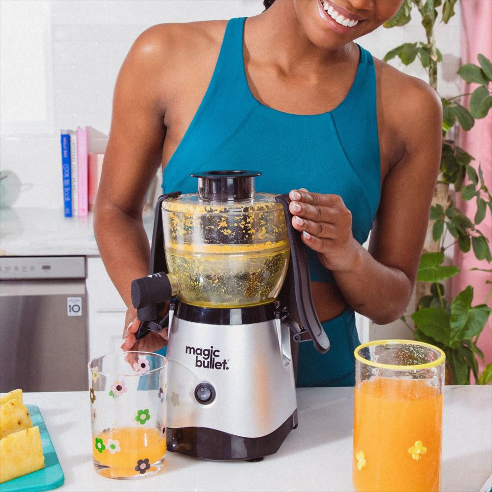 Mini Extractor De Jugo Magic Bullet De 400 W Plateado img #5