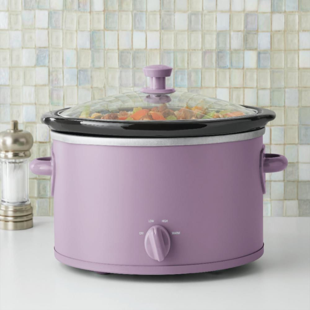 Olla De Cocción Lenta Mainstays De 6 Qt Lila img #4