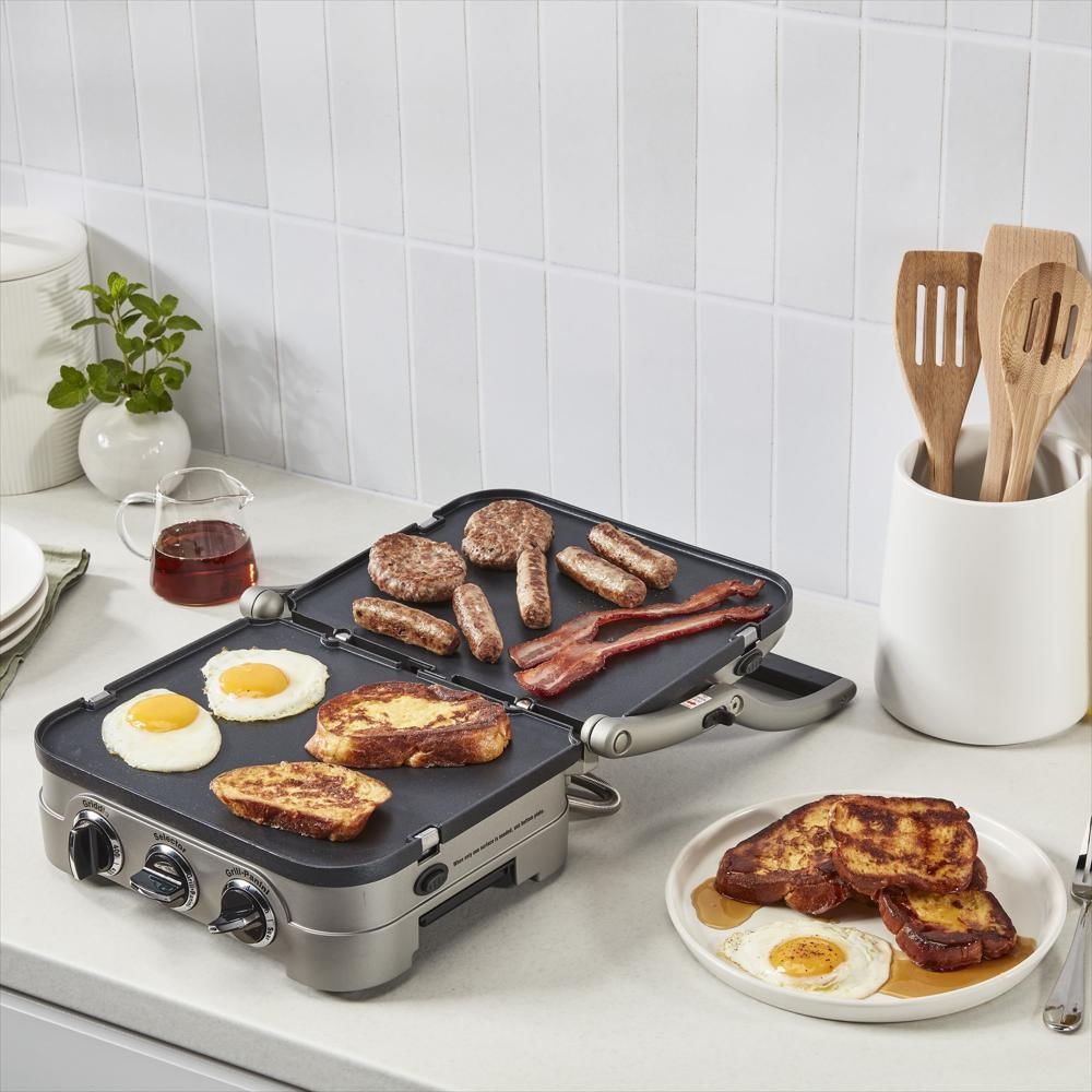 Parrilla Interior Cuisinart Griddler Gr 4Nnas Acero Inoxidable img #2