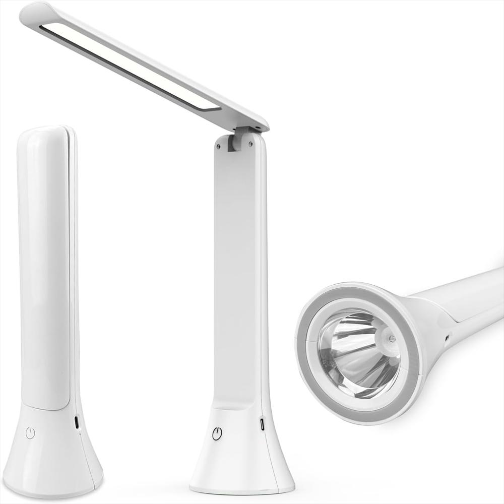 Lámpara De Escritorio Danlinlee Portátil Recargable Función Linterna Led Ajustable img #1