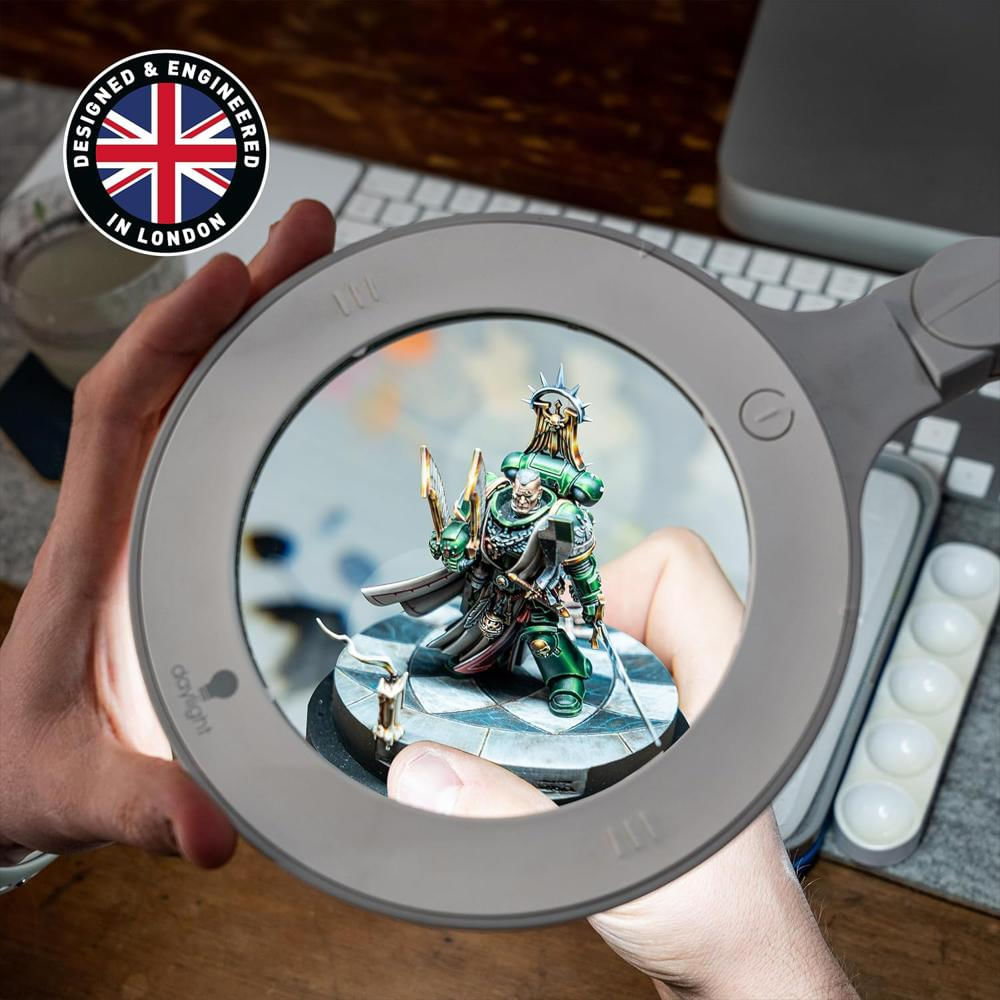 Lámpara De Aumento Daylight Led Brazo Ajustable Lentes Intercambiables 3 Y 5 Dioptrías img #5