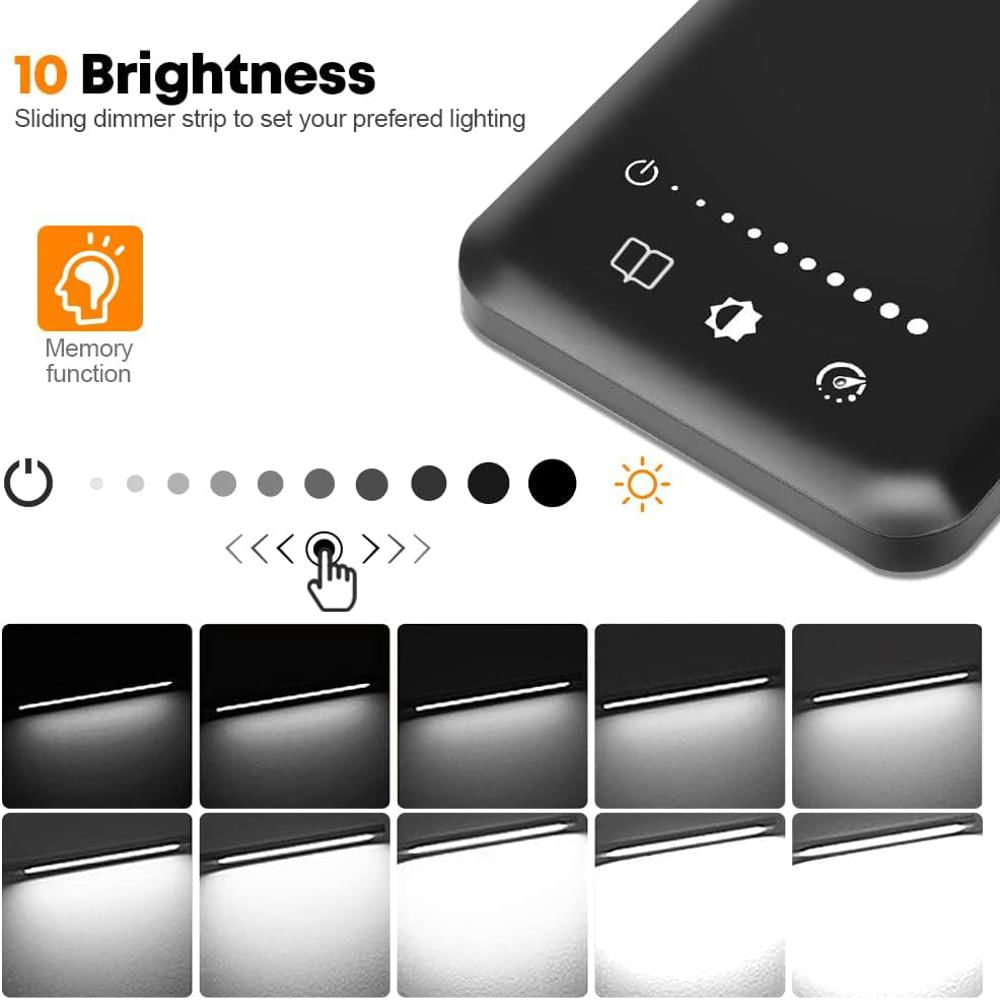 Lámpara De Escritorio Coolpeen Led Regulable 50 Modos 2 Puertos Usb Control Táctil img #4