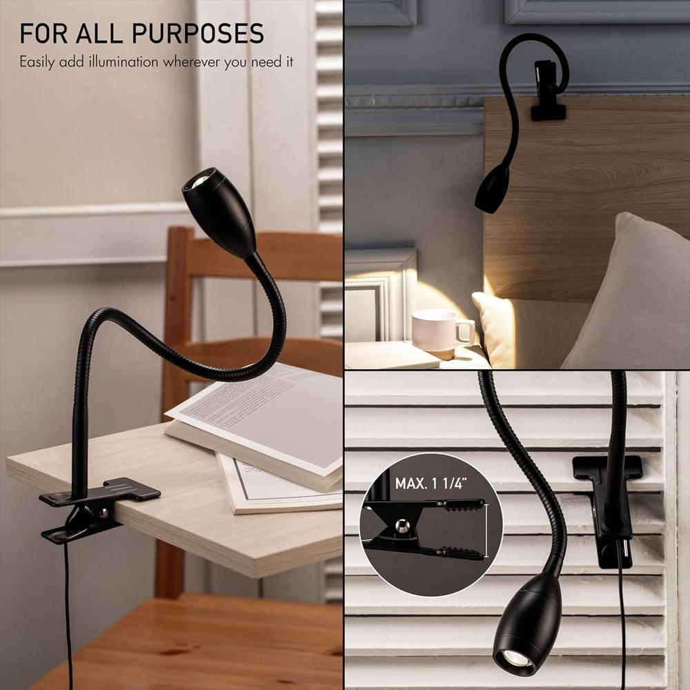 Lámpara Obright Clip Zoomable Led Regulable Cuello Flexible Luz 4000 K img #2