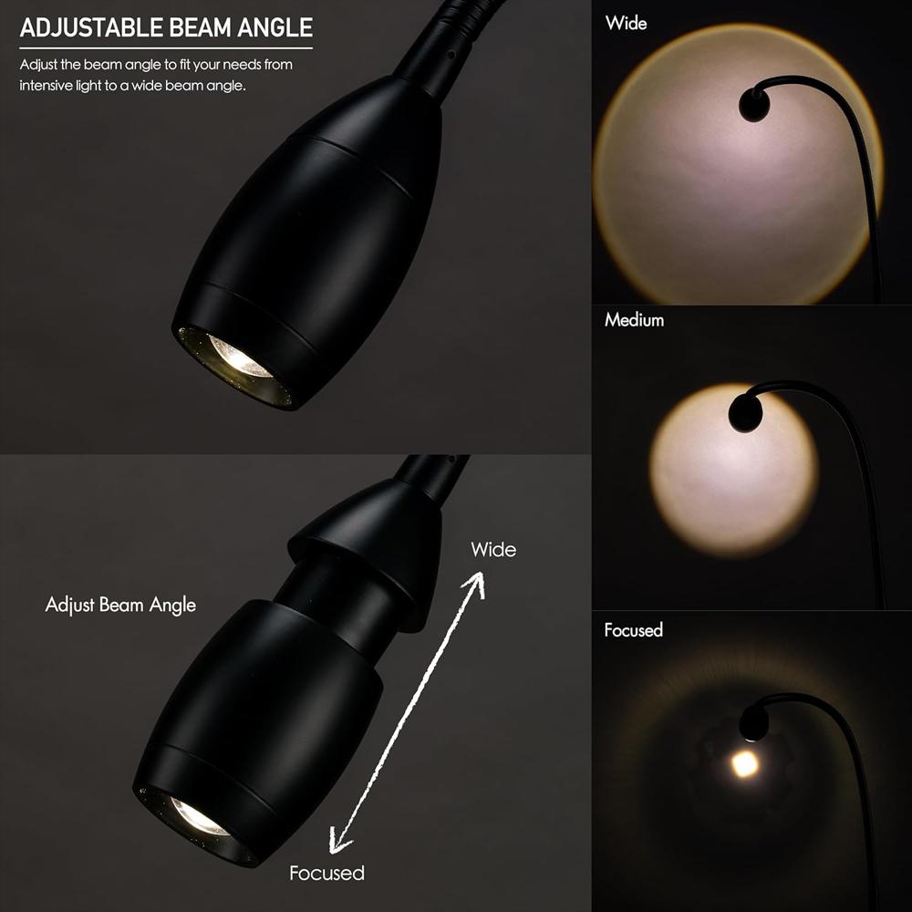 Lámpara Obright Clip Zoomable Led Regulable Cuello Flexible Luz 4000 K img #3