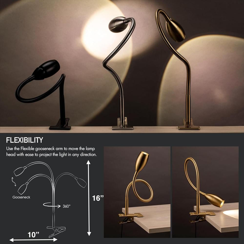 Lámpara Obright Clip Zoomable Led Regulable Cuello Flexible Luz 4000 K img #5