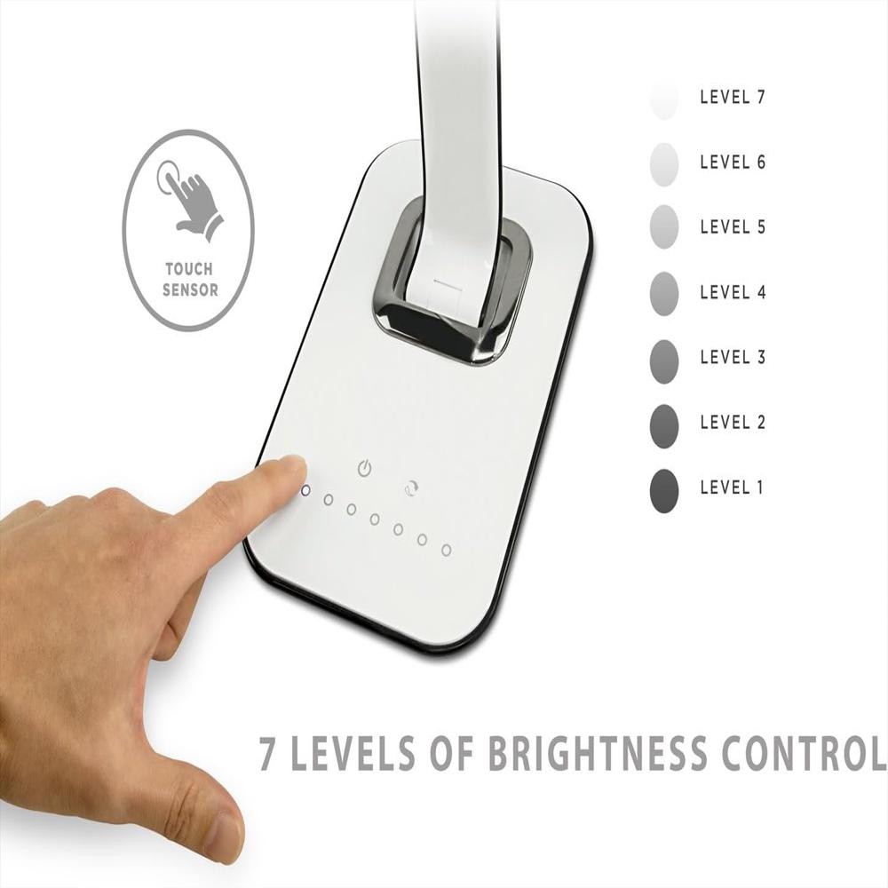 Lámpara De Escritorio Turcom Led Regulable 7 Brillos 5 Modos De Color Puerto Usb img #4